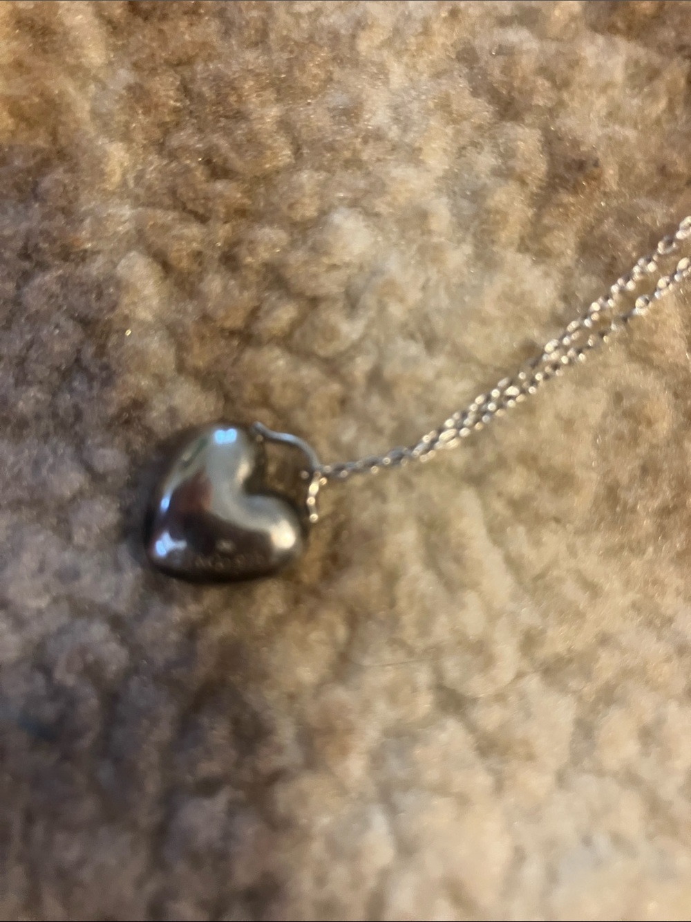 Tiffany & Co. Heart Pendant Necklace - vintage bubble heart.
